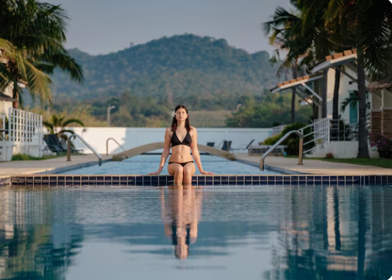 Happy with private villa bali